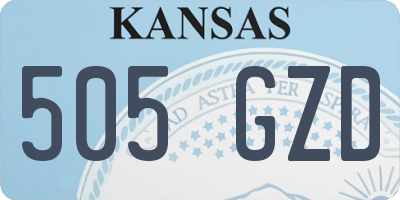 KS license plate 505GZD