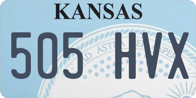KS license plate 505HVX