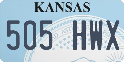 KS license plate 505HWX