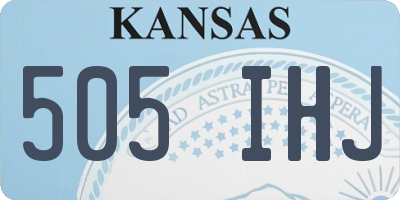KS license plate 505IHJ