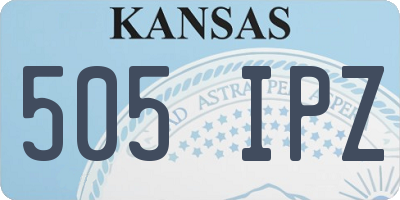 KS license plate 505IPZ