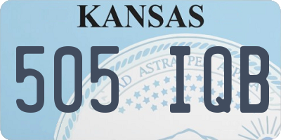 KS license plate 505IQB