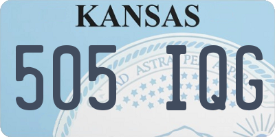 KS license plate 505IQG