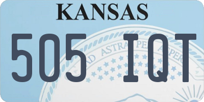 KS license plate 505IQT