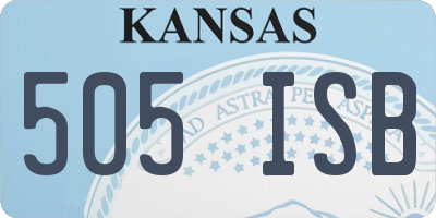 KS license plate 505ISB