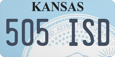 KS license plate 505ISD