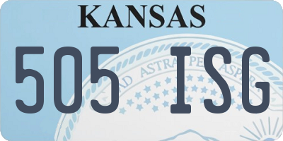 KS license plate 505ISG