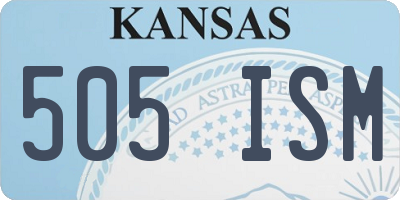 KS license plate 505ISM