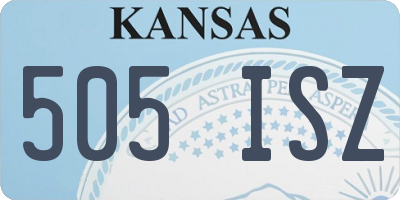 KS license plate 505ISZ