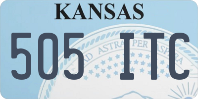 KS license plate 505ITC