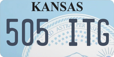 KS license plate 505ITG