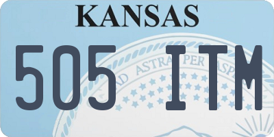 KS license plate 505ITM