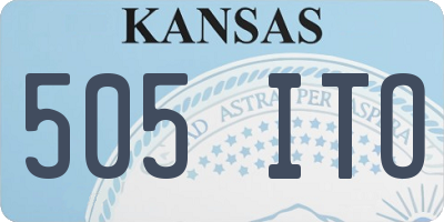 KS license plate 505ITO
