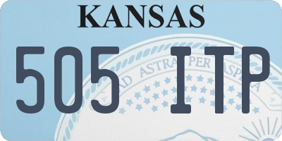 KS license plate 505ITP