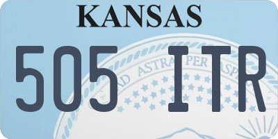 KS license plate 505ITR