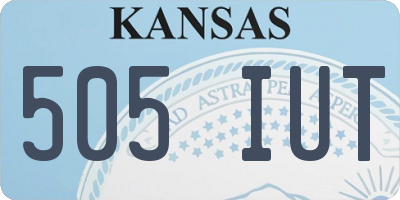 KS license plate 505IUT