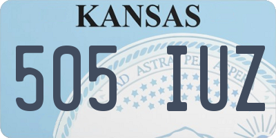 KS license plate 505IUZ