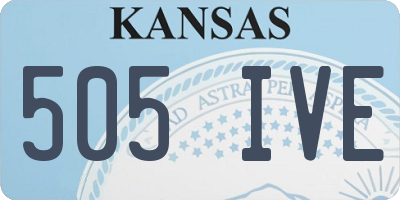KS license plate 505IVE
