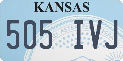KS license plate 505IVJ