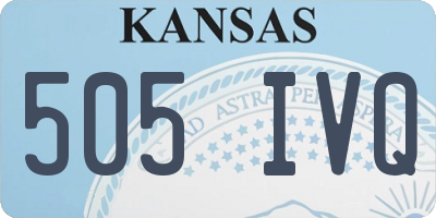 KS license plate 505IVQ
