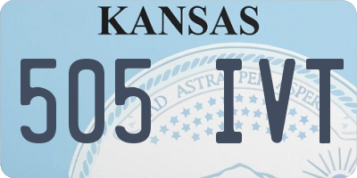 KS license plate 505IVT