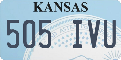 KS license plate 505IVU