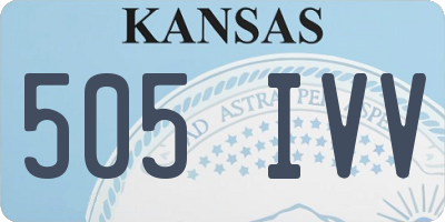 KS license plate 505IVV