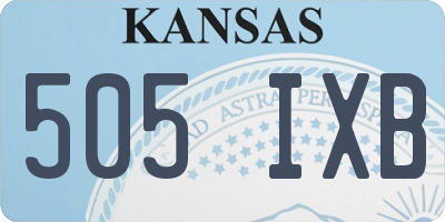 KS license plate 505IXB