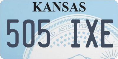 KS license plate 505IXE