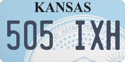 KS license plate 505IXH