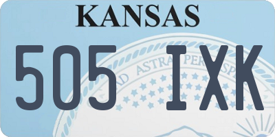 KS license plate 505IXK