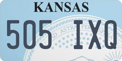 KS license plate 505IXQ