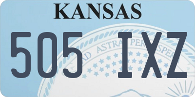 KS license plate 505IXZ