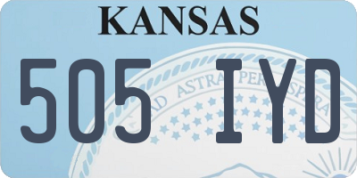 KS license plate 505IYD