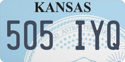 KS license plate 505IYQ