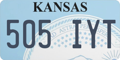 KS license plate 505IYT