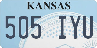 KS license plate 505IYU