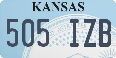 KS license plate 505IZB