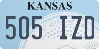 KS license plate 505IZD