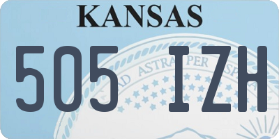 KS license plate 505IZH