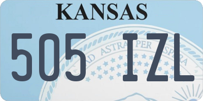 KS license plate 505IZL