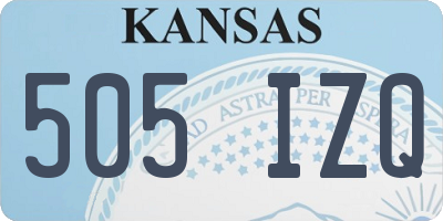 KS license plate 505IZQ