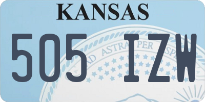 KS license plate 505IZW