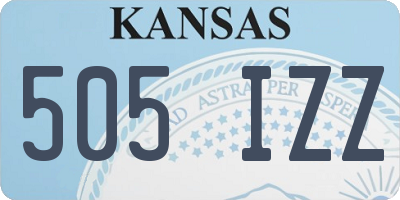 KS license plate 505IZZ