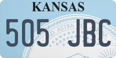 KS license plate 505JBC
