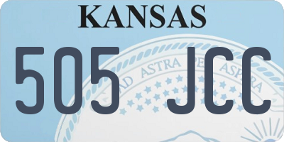 KS license plate 505JCC