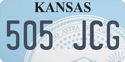 KS license plate 505JCG
