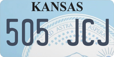KS license plate 505JCJ