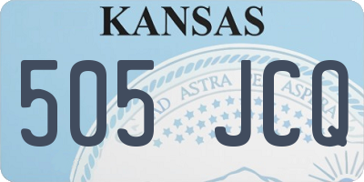 KS license plate 505JCQ