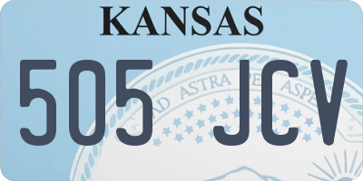 KS license plate 505JCV
